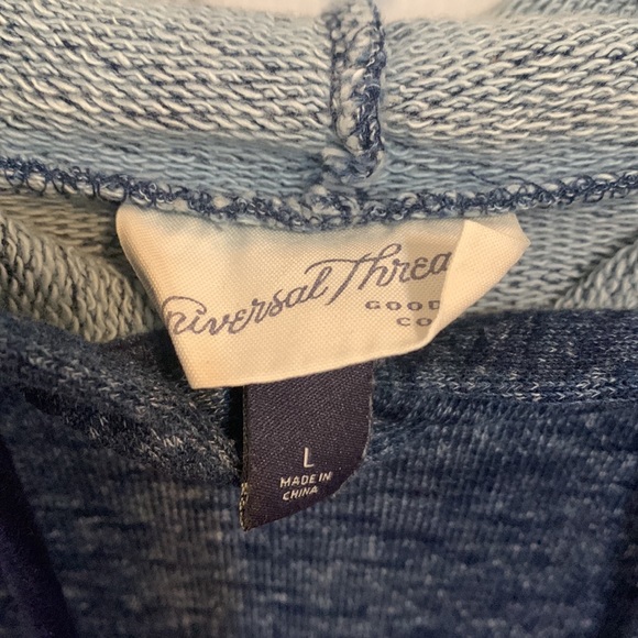 Blue Sweatshirt with Hood - Picture 2 of 7